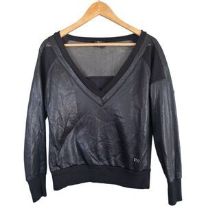 Splits59 Black V Neck Pullover Sweater